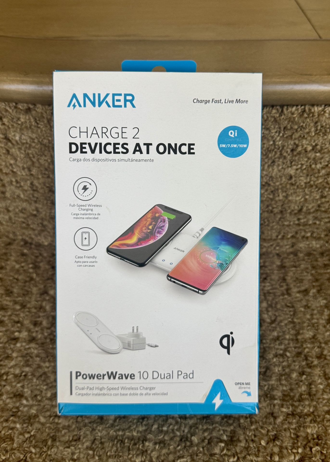 ** ANKER POWERWAVE 10 DUAL CHARGER **