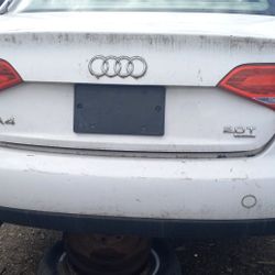 09 12 AUDI A4  REAR BUMPER COVER  WHITE