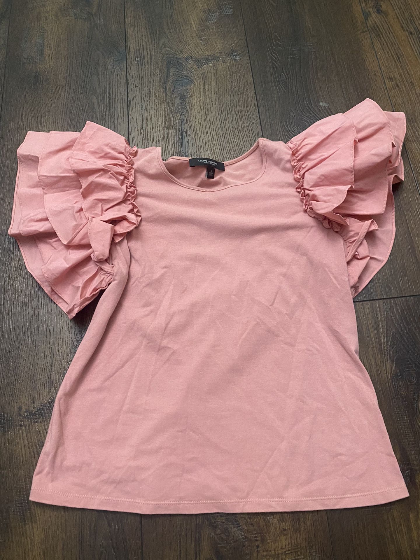Womans Ruffle Shirt Size Small By Marc New York #17