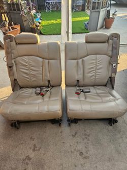 TAHOE 3RD ROW SEATS 2001 BEIGE LEATHER