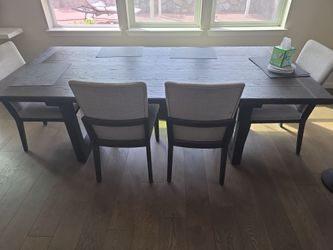 Dinning Table with 4 chairs and  bench