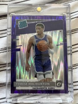 2021 Donruss Optic Purple Shock Tyrese Halliburton RC