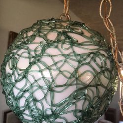 Vintage Spaghetti Swag Lamp