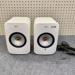 KEF LSX LT II Hi-Fi Wireless Premium Bookshelf Speakers ≠ Wireless Monitor Stereo Audiophile Sound, Airplay, Chrome Cast, Bluetooth 