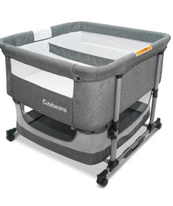 ONLY $75: Twin Bassinet for 2 Babies, 3 in 1 Bedside Co Sleeper Double Bassinet for Twins, Rocking