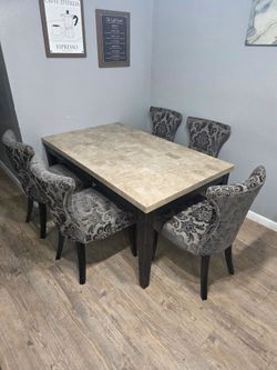 Comedor de mármol / Marble dining set