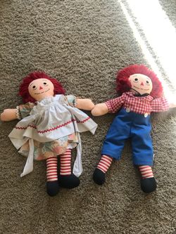 Raggedy Ann and andy doll