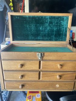 Wooden Chest With Drawers