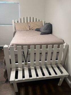Custom barn inspired full size trundle bed set
