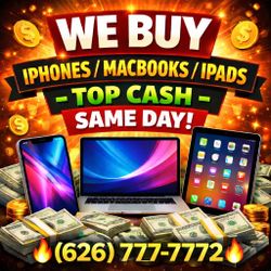 Need Cash? We Buy iPhone MacBook Nintendo Switch AirPod Pro 16 17 PS5 Oculus 