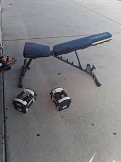 Bench/ dumbell set everything for $60