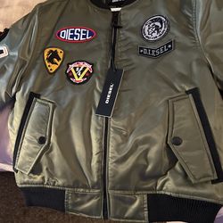 DIESEL (brand New) Kids Size 7 Bomber Jacket