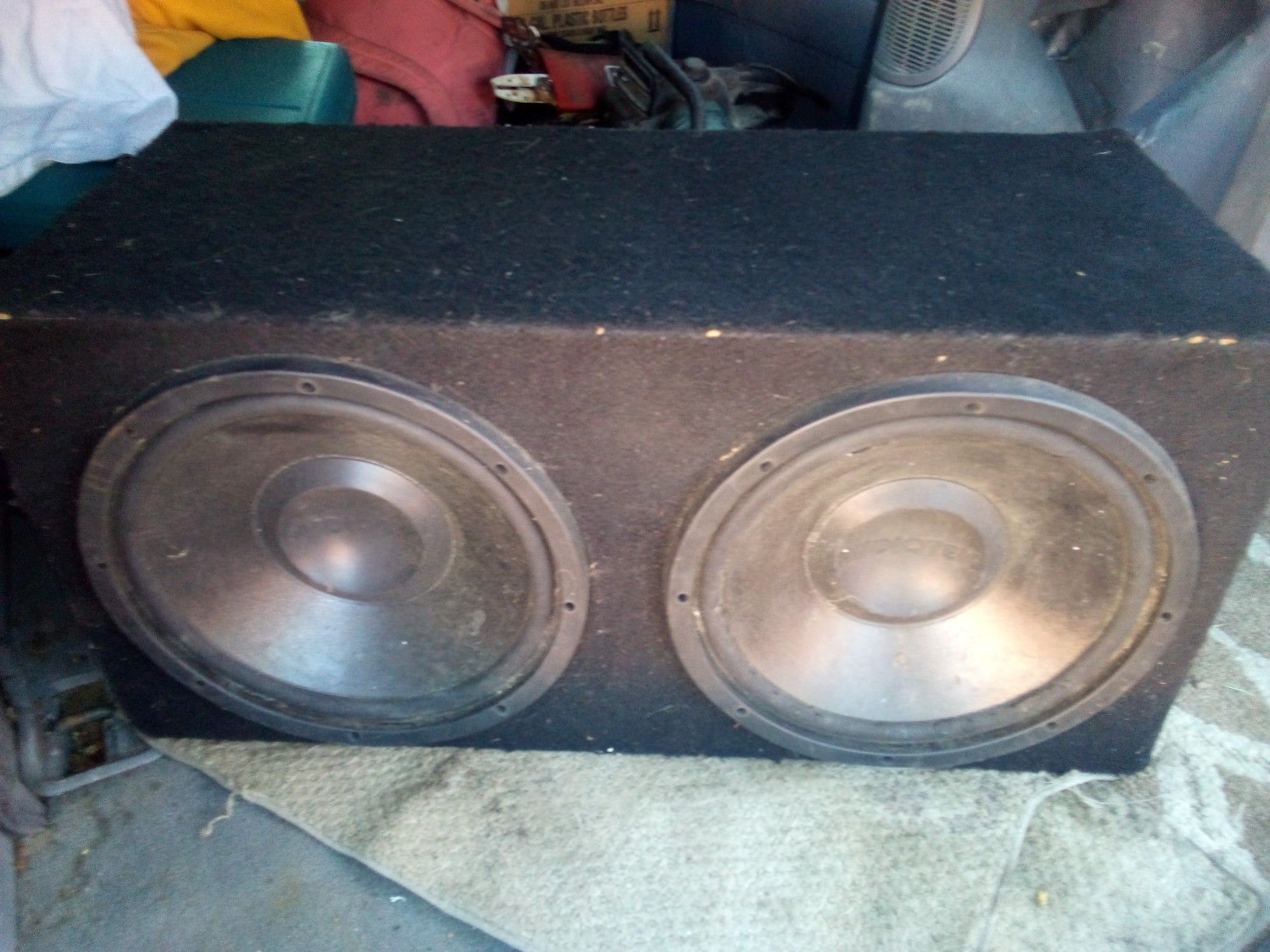 (2) 12" AudioTek Subwoofers with box