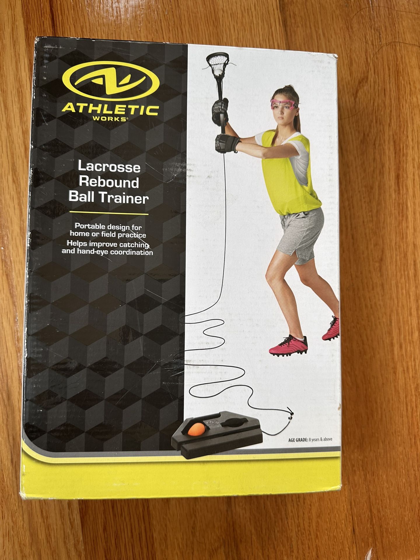 Athletic Works Lacrosse PVC Catch, Scoop, and Shoot Trainer, Black