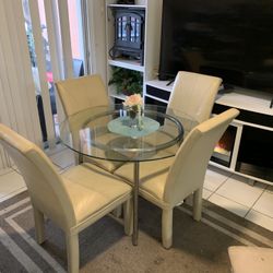 Dining Room Furniture Set $99 For All 🍀🚚🚚🚚🎈🚚🚚🍀 Delivery, Good Deal, Glass Table, Chair, Dining, Kitchen.