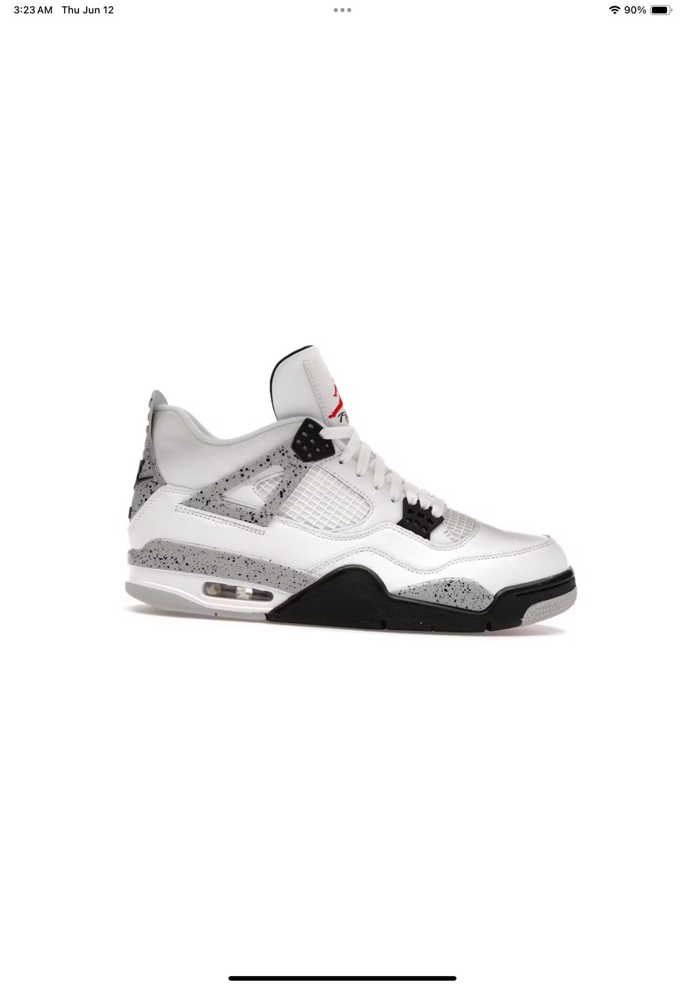 Jordan 4 White Cement (2016 Release)