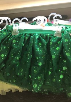 Mesh green skirt