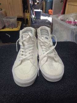 White vans high top women's 7.5