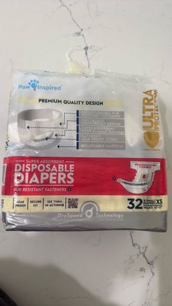 Dog diapers size XS