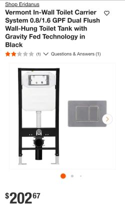 In-Wall Toilet Carrier System