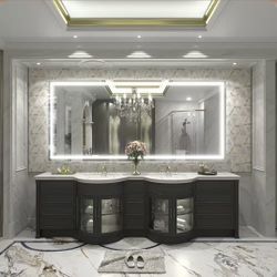 LED Mirror- 72” x 36” LED Touch Button Bathroom Vanity Mirror, Switchable Color LED with Defogger