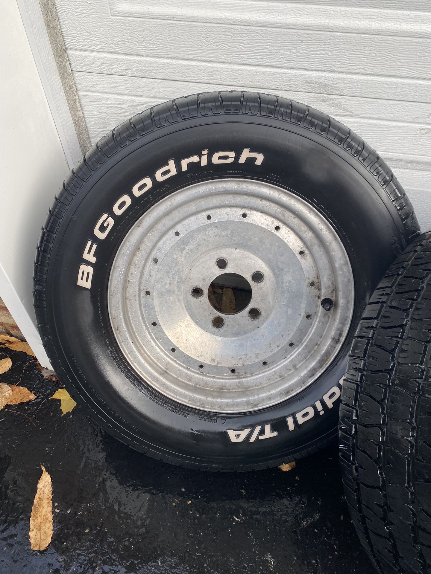 Set Of 4 BF Goodrich Tires 15” Unilug Aluminum Wheels ROLLERS for Sale