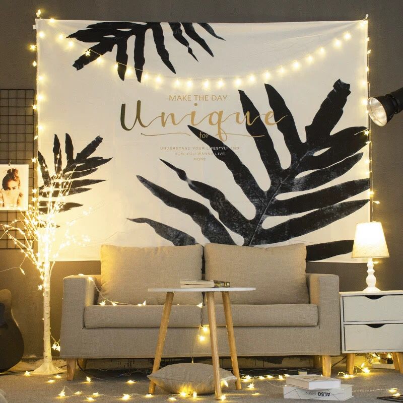 INS style lights and wallcloth room decoration set