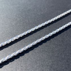 sterling silver chain necklace Figaro Cuban Franco Rope