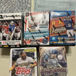 Sealed Trading Cards Baseball Football Cards Rookies And autos 
