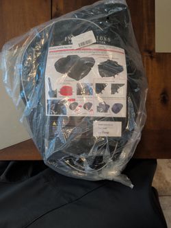 Molded Saddle Bag Capacity 36 L To 58 L Black