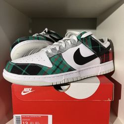 Nike Dunk Low Tartan Plaid Sz 13