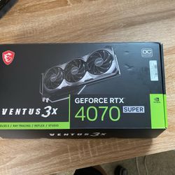 MSI Ventus GeForce RTX 4070 SUPER 12GB GDDR6X PCI Express 4.0 ATX Graphics Card RTX 4070 SUPER 12G VENTUS 3X OC
