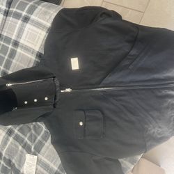 Revenge Rare Mask Heavy Canvas Quilted Zip Jacket