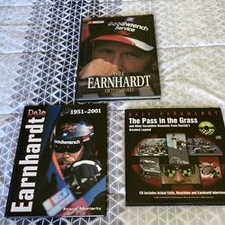 (3) Dale Earnhardt Hard Cover Books