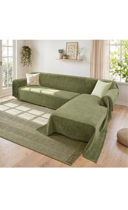 Sectional Couch Covers, 2 Pieces Washable L Shaped Couch