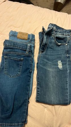 Two Pairs of girl’s Blue shorts and 1 blue jeans