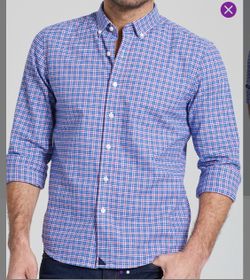 UNTUCKit Men’s button down shirt, long sleeve