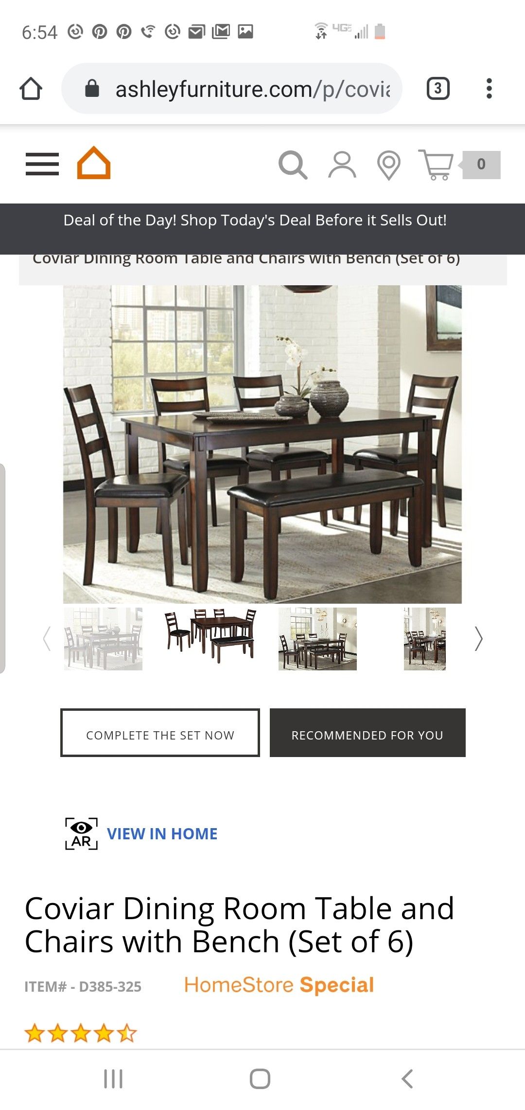 Ashley Dining Table Set w delivery