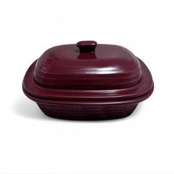 Cranberry Burgundy Pampered Chef 3.1 Quart 3 Liter Lidded Casserole Dish