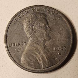 Rare Error 1983 D Penny The Denver Mint Only Messed Up A Few Like It. Worth Thousands!!!