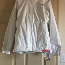 NWT The North Face Ladies Quest Dryvent Water Resistant Jacket(White,S)