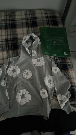 Grey denim tears hoodie