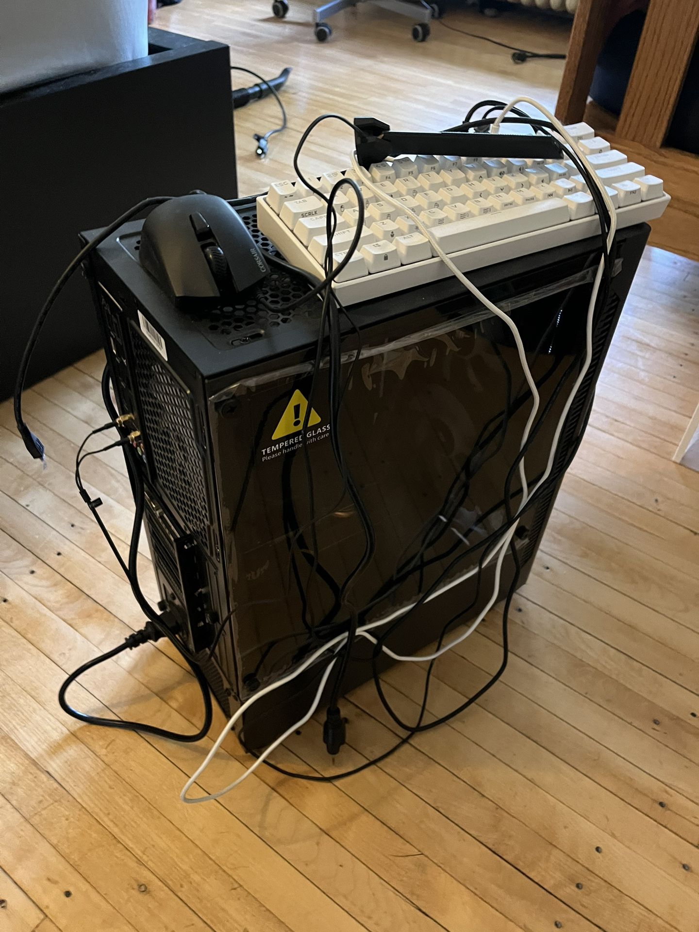 Pc With Keyboard And Mouse