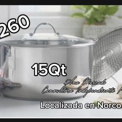 Princess House Olla Vaporera 15qt Con Disco