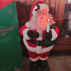Animated Santa Claus Figure with Light and Music