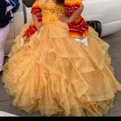 Gold Quince Dress