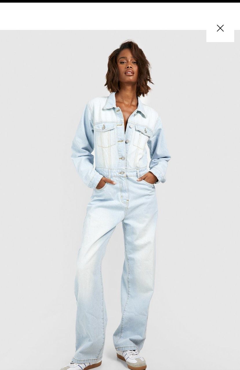 Washed Denim Boiler suit