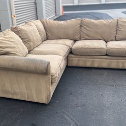Free Delivery!! Beautiful Desert Tan Sectional Couch