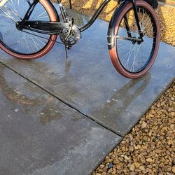 Men 26" Beach Cruisers  In Excellent Condition the light blue one new 85 the black one 70