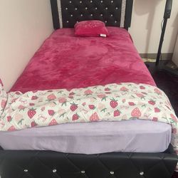Black Twin Size Bed